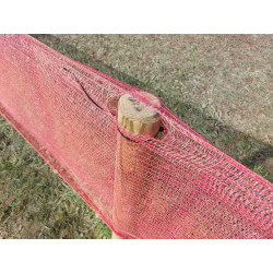 Filet de balisage - maille tricotée 80cm*1000m - rouge